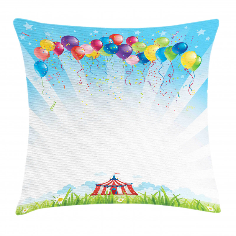 Balloon Clear Sky Travel Pillow Cover