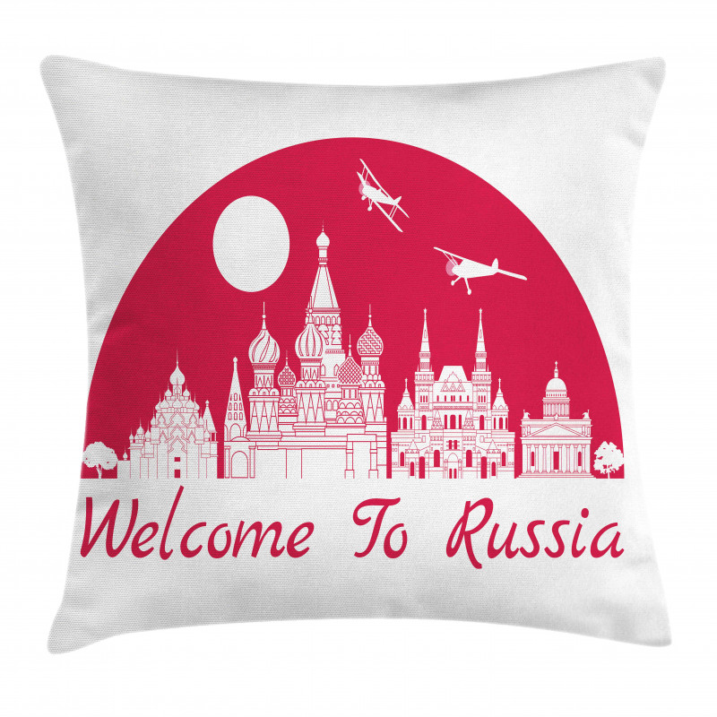 Architecture City Hallmarks Pillow Cover