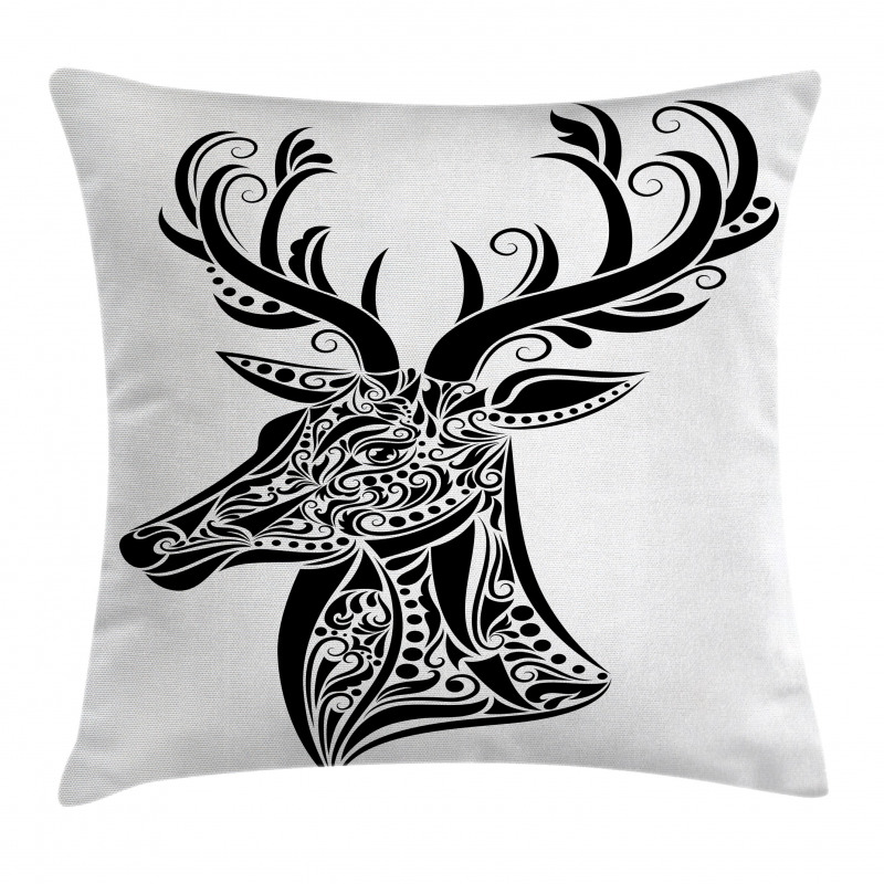 Deer Animal Tattoo Pillow Cover