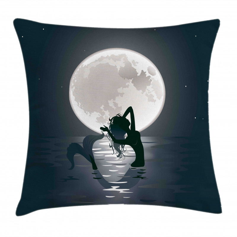 Mermaids at Night Pillow Cover
