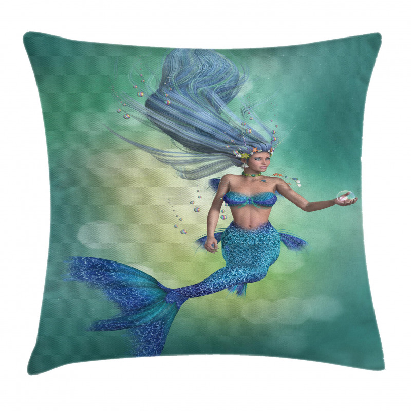 Mermaids Swimming Pillow Cover