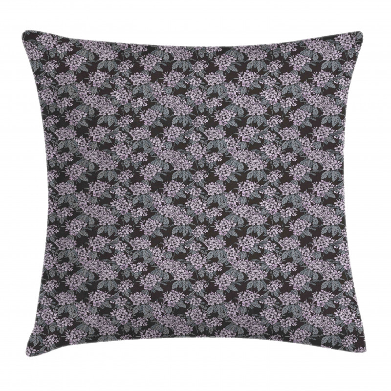 Hydrangea Bouquets Leaves Pillow Cover