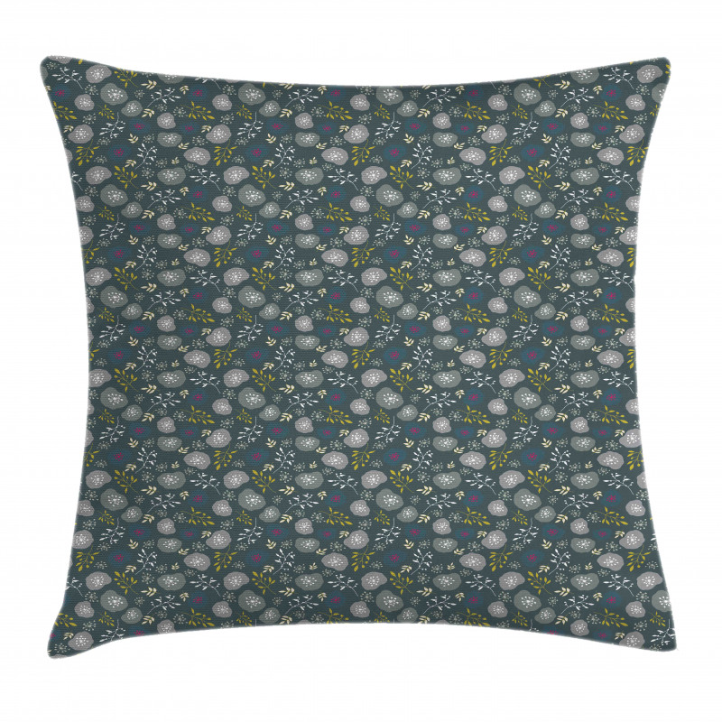 Forest Elements and Blots Pillow Cover