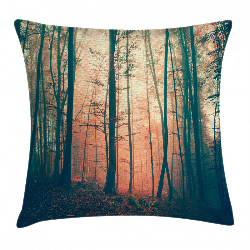 Autumn Forest Woodland Pillow Cover
