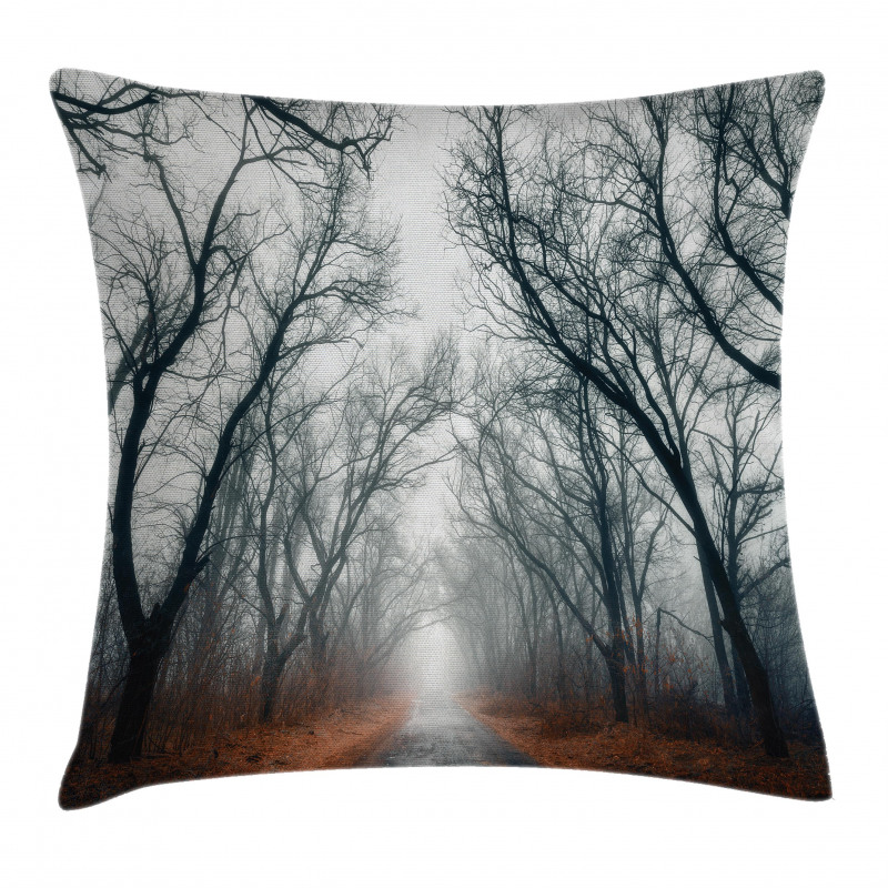 Autumn Sky and Leaves Pillow Cover