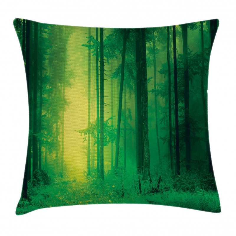 Fairy Springtime Forest Pillow Cover