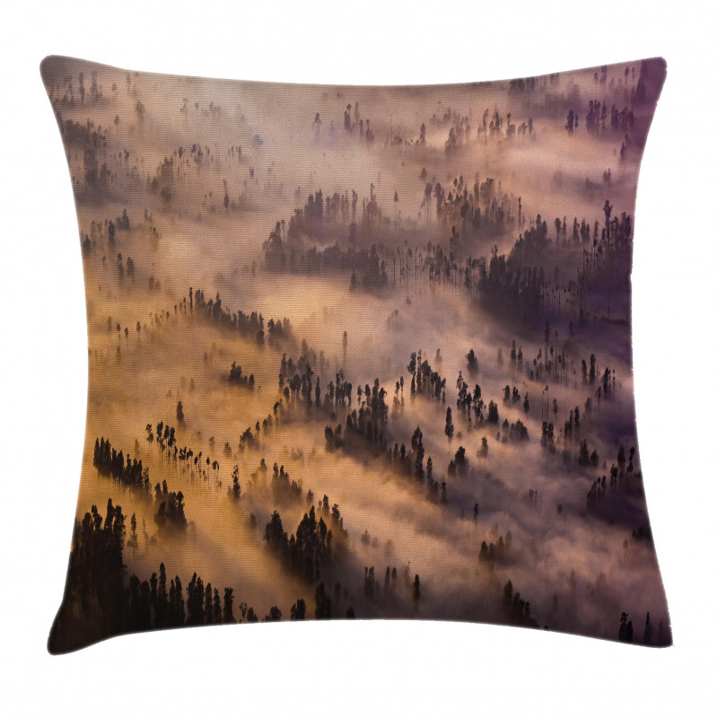 Forest Summer Morning Pillow Cover