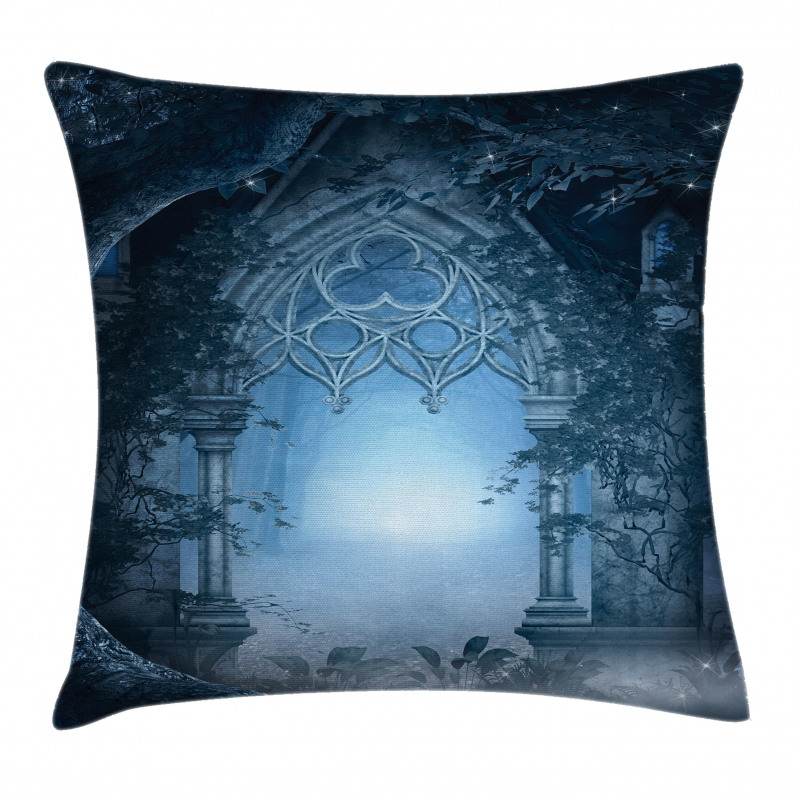 Foggy Palace Pillow Cover