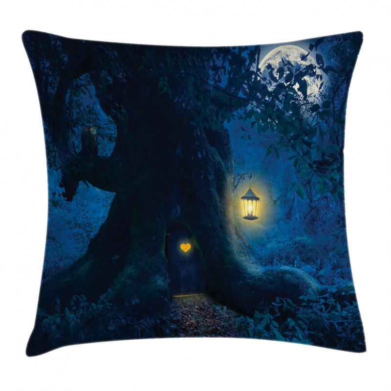 Tree in Woods Pillow Cover