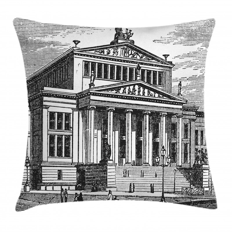 Engraved Konzerthaus Berlin Pillow Cover