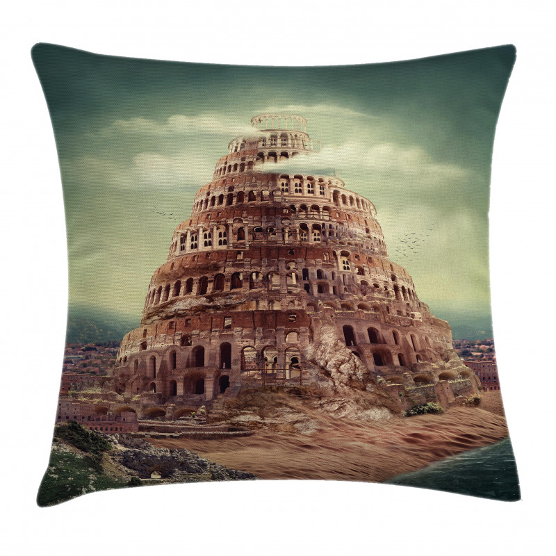 Tower Of Babel Clouds Pillow Cover