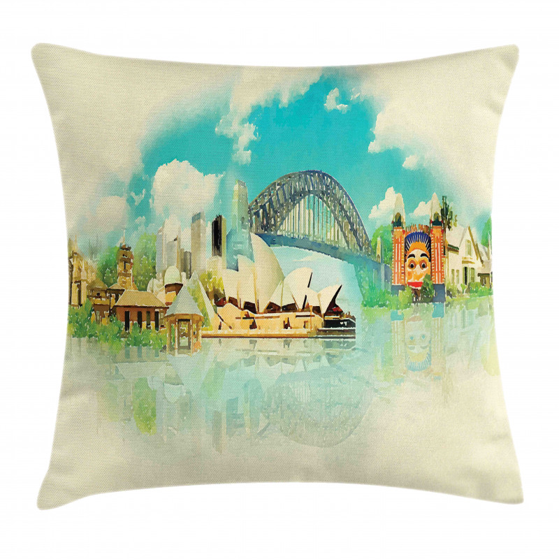 Cityscape Sydney Pillow Cover