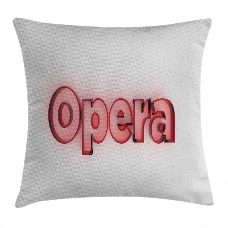 Computer Graphic Typography Pillow Cover