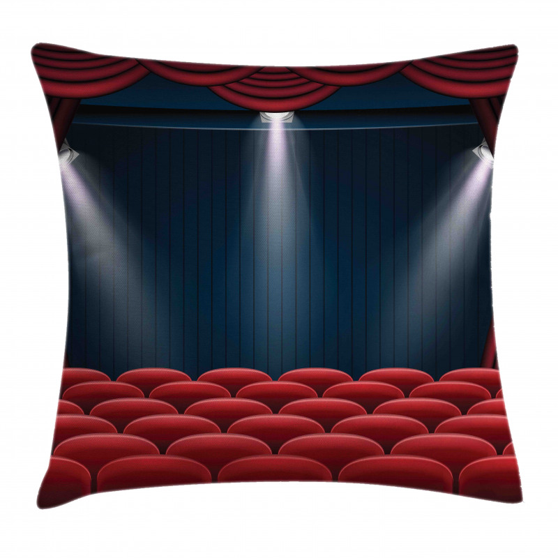 Classic Stage with Curtain Pillow Cover