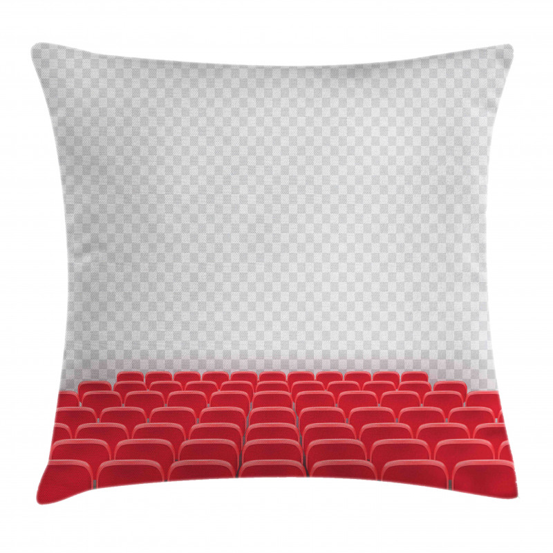 Theater Chairs Row Graphic Pillow Cover