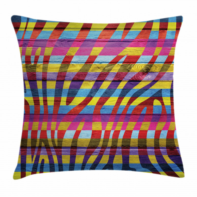 Vibrant Curvy Lines Pillow Cover