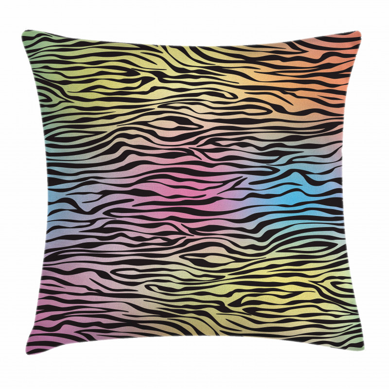 Colorful Wildlife Zebra Pillow Cover