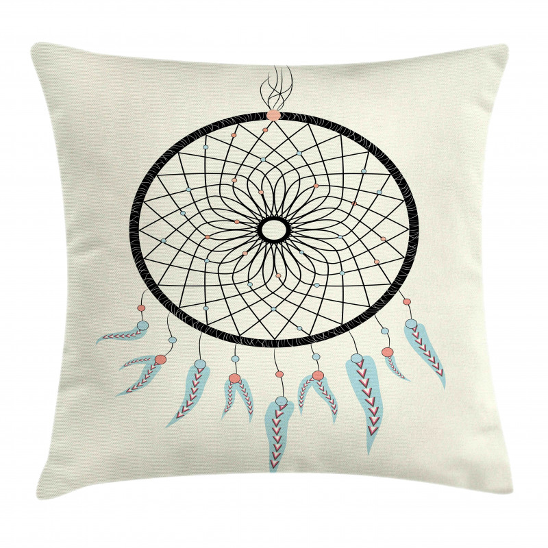 Grunge Style Dreamcatcher Pillow Cover