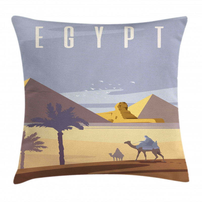 Cleopatra Pyramids Pillow Cover