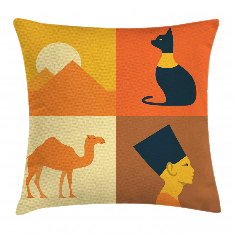 Camel Pyramids Pillow Cover