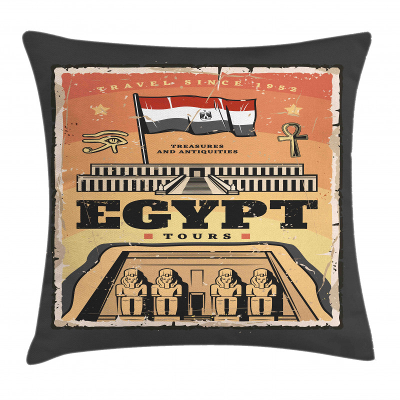 Exotic Tour Flag Pillow Cover