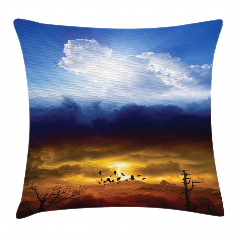 Sun Stormy Sky Heaven Pillow Cover