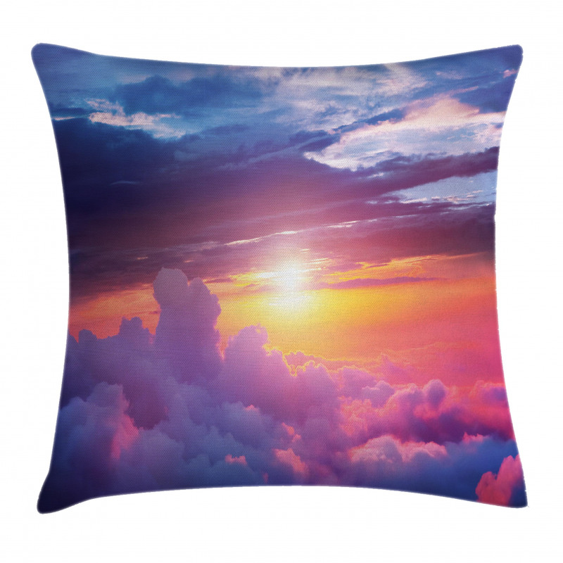 Sunset Sky and Clouds Pillow Cover