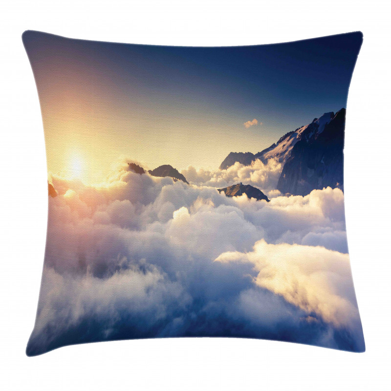 Climbing Above Clouds Pillow Cover