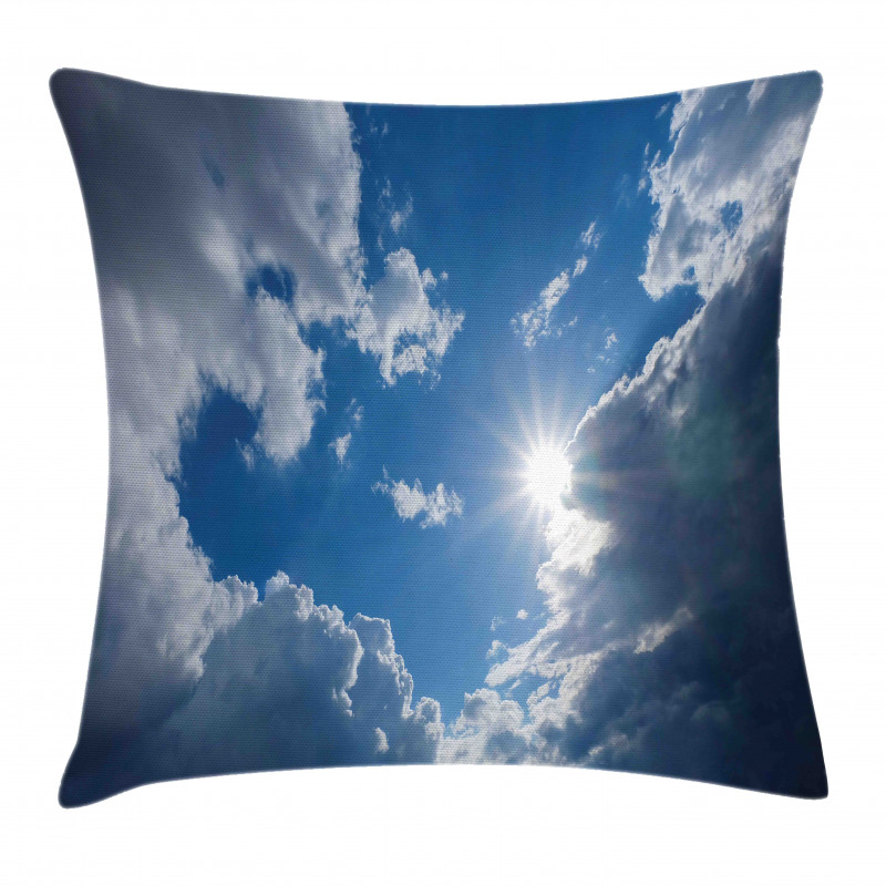 Vibrant Sun Clear Sky Pillow Cover