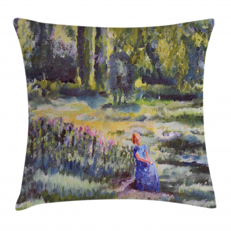 Nature Landscape Painting Pillow Cover