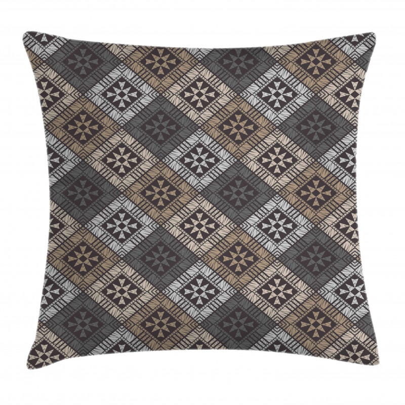 Ethnic Tribal Structures Pillow Cover