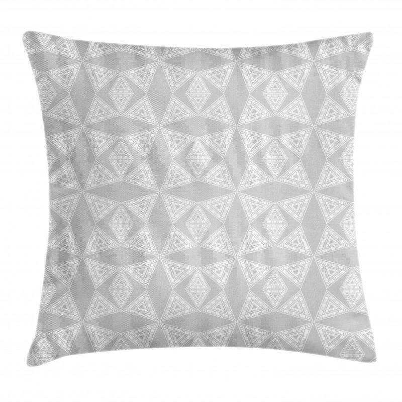 Hazy Concentric Triangles Pillow Cover