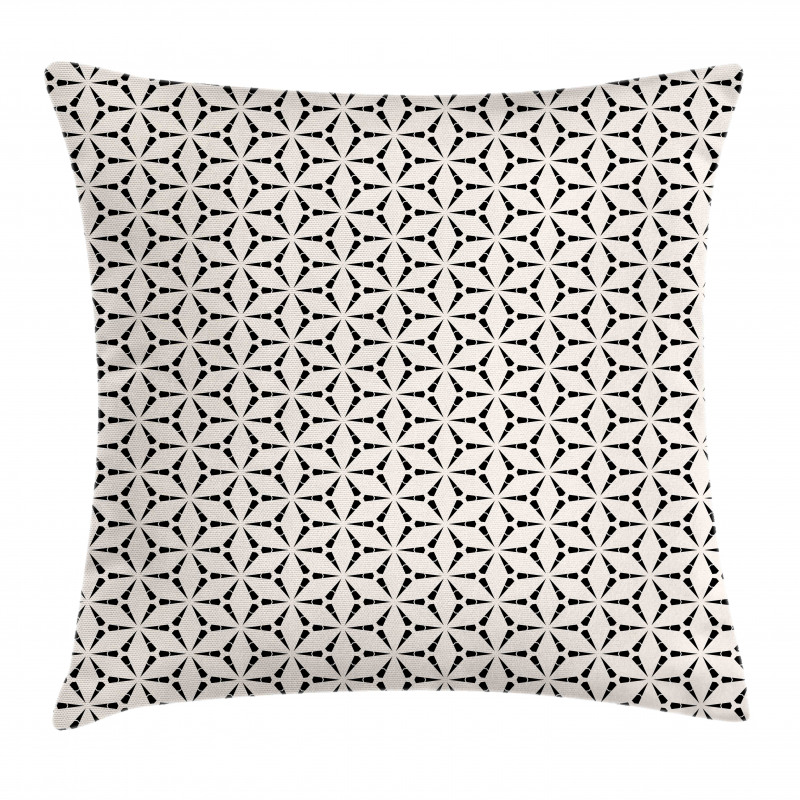 Leaf Geometric Flowers Pillow Cover