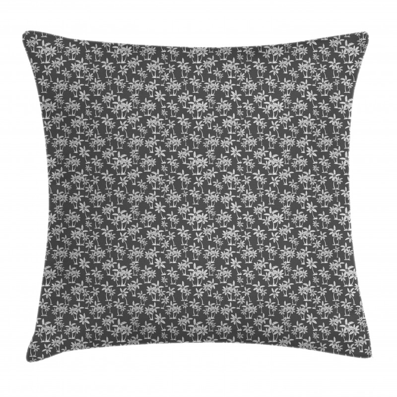Exotic Nature Palm Trees Pillow Cover