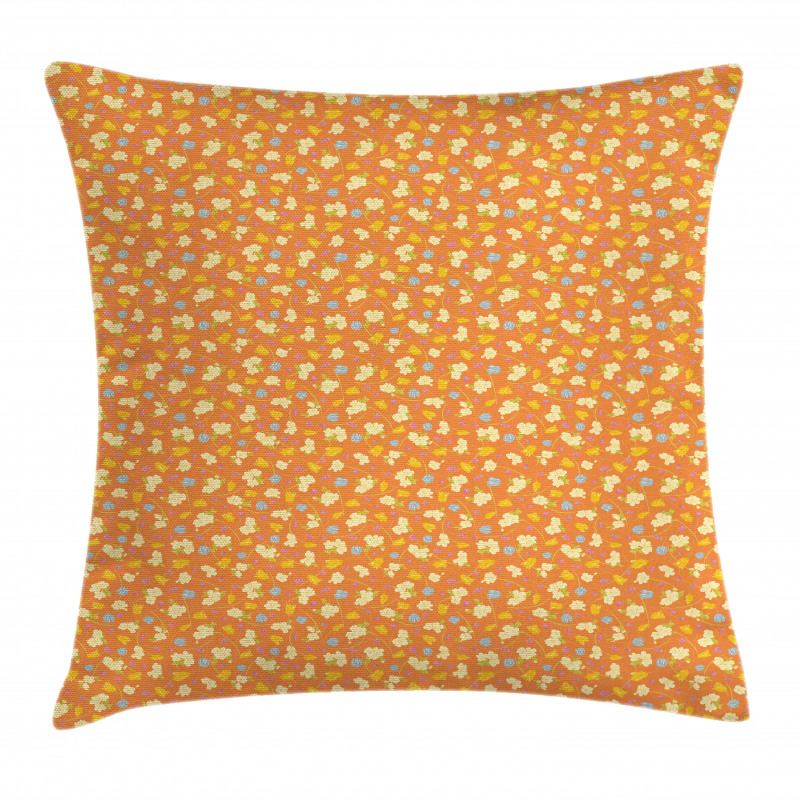 Cheerful Spring Flowers Art Pillow Cover