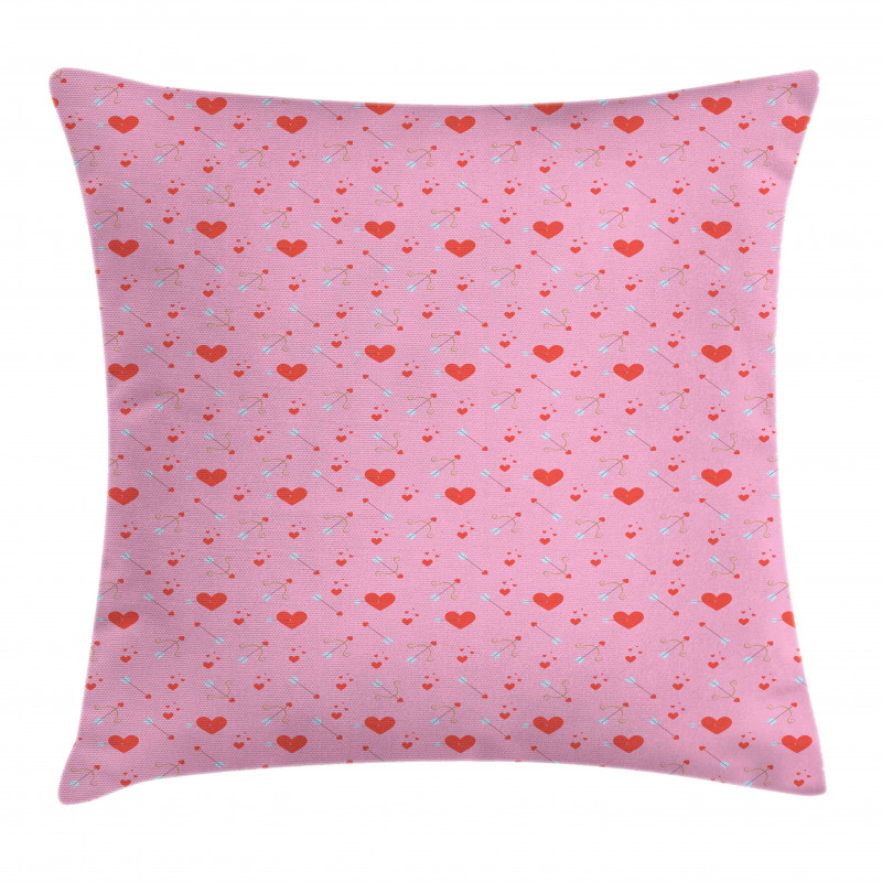 Hearts and Cupid Pillow Cover