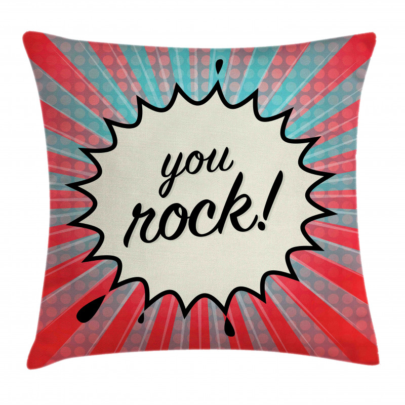 Sunbeams Halftone Graphic Pillow Cover