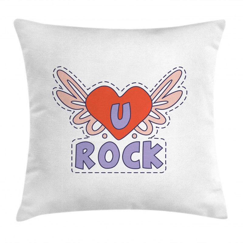 Winged Heart Motivation Pillow Cover