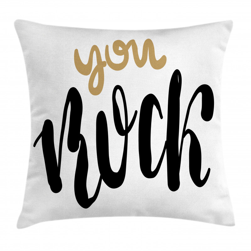 Cursive Inspirational Art Pillow Cover