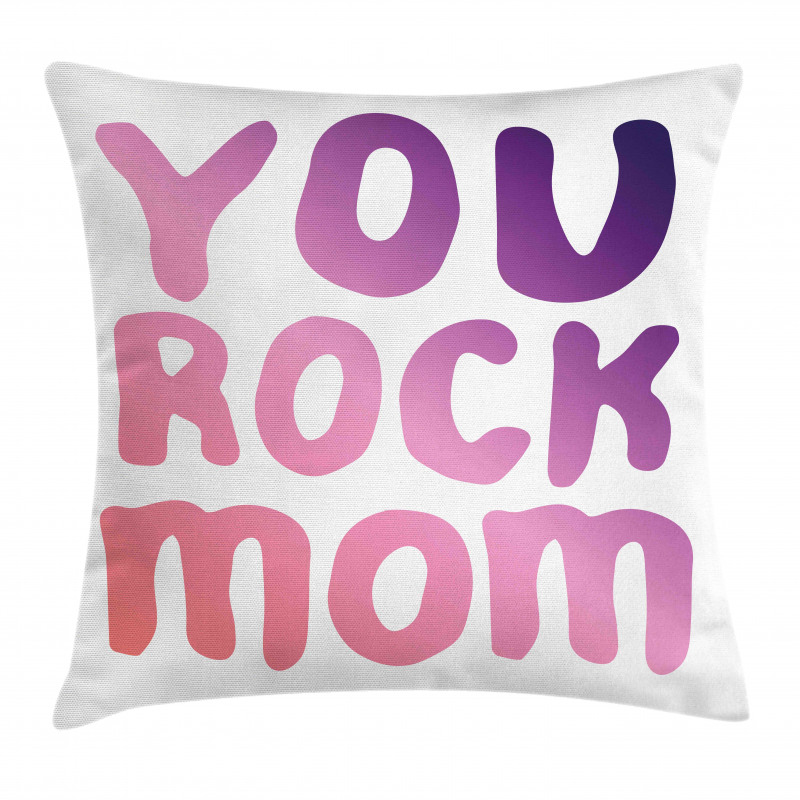 Gradient Mother's Day Art Pillow Cover