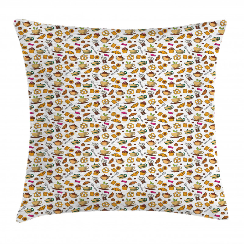 Croissant French Press Pillow Cover