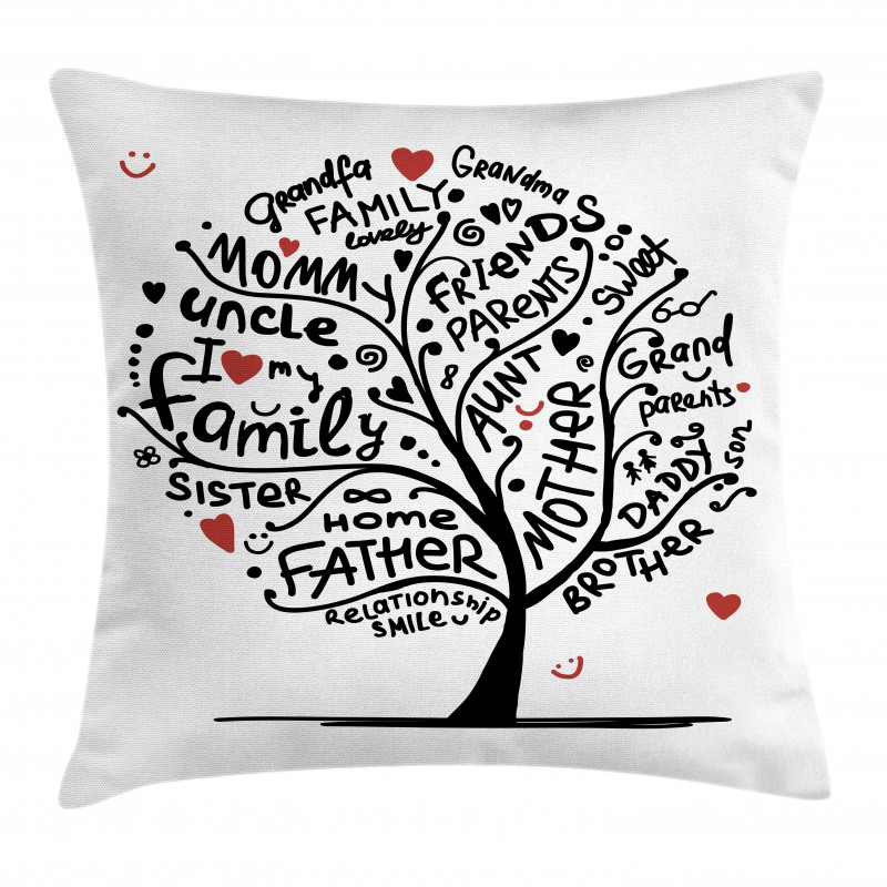 Calligraphic Doodling Pillow Cover