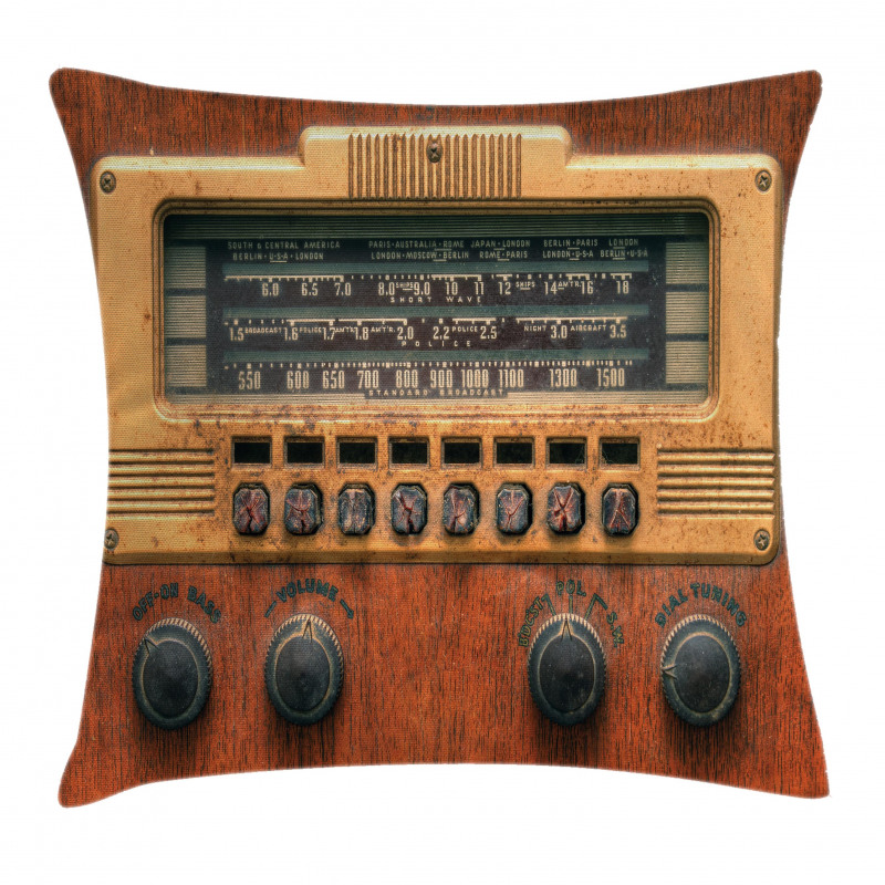 Antique Radios Pillow Cover