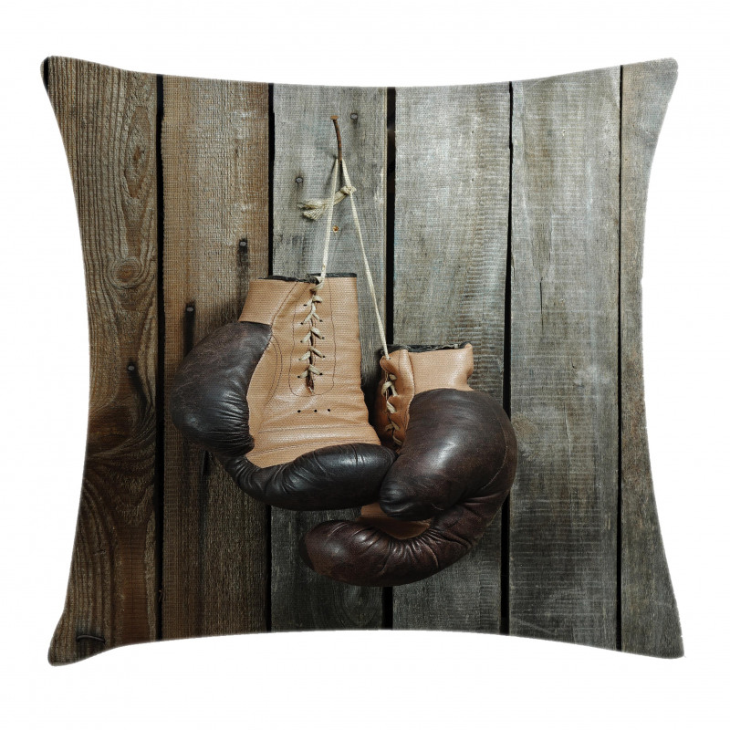 Vintage Boxing Gloves Pillow Cover