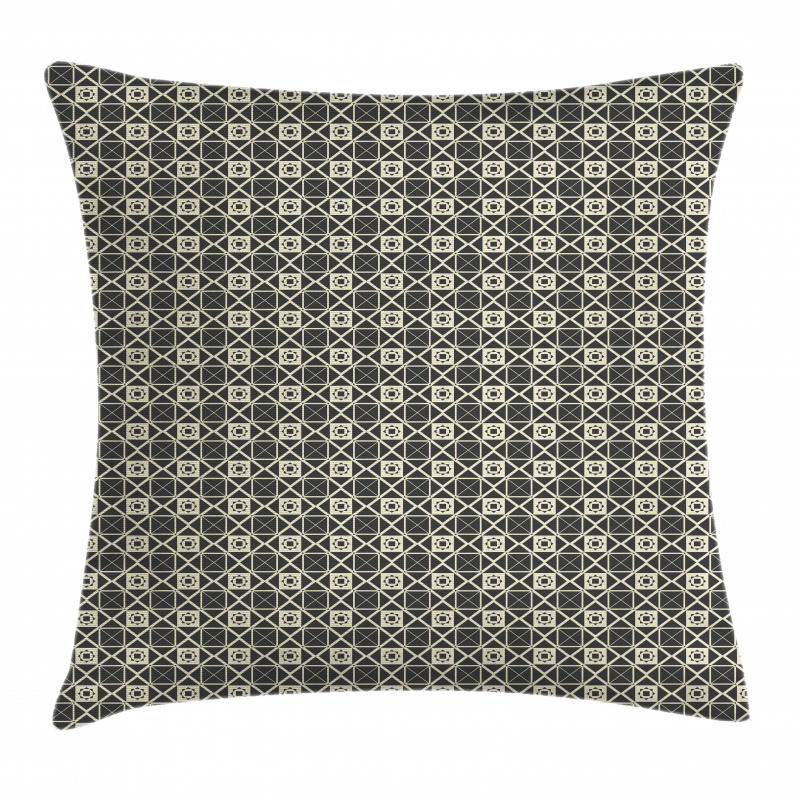 Continuous Tile Like Squares Pillow Cover