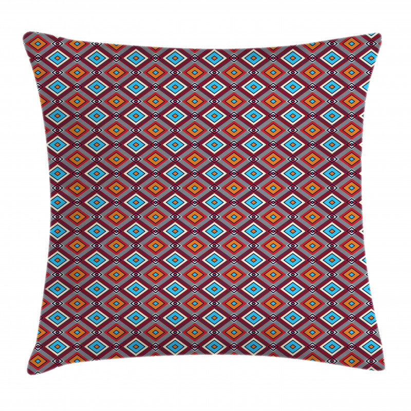 Vibrant Nested Squares Pillow Cover