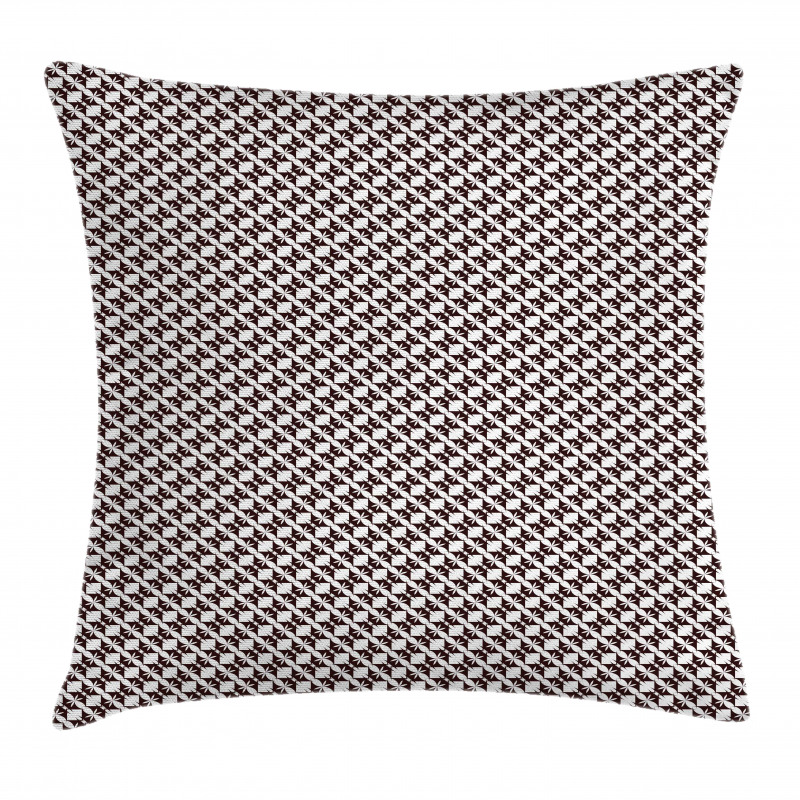 Monochrome Floral Hexagons Pillow Cover