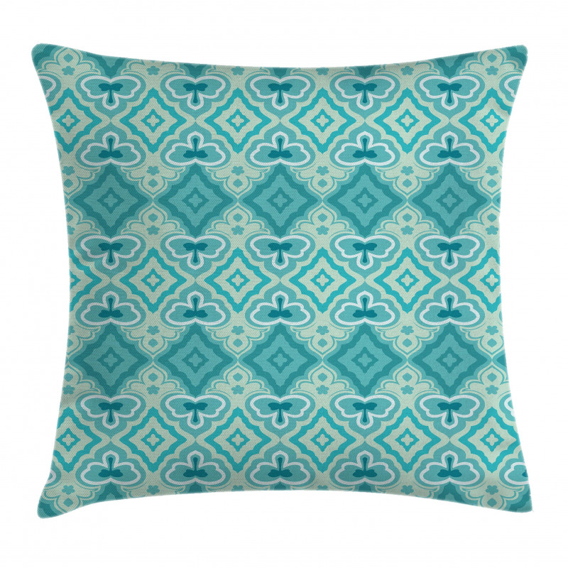 Geometric Vintage Floral Pillow Cover
