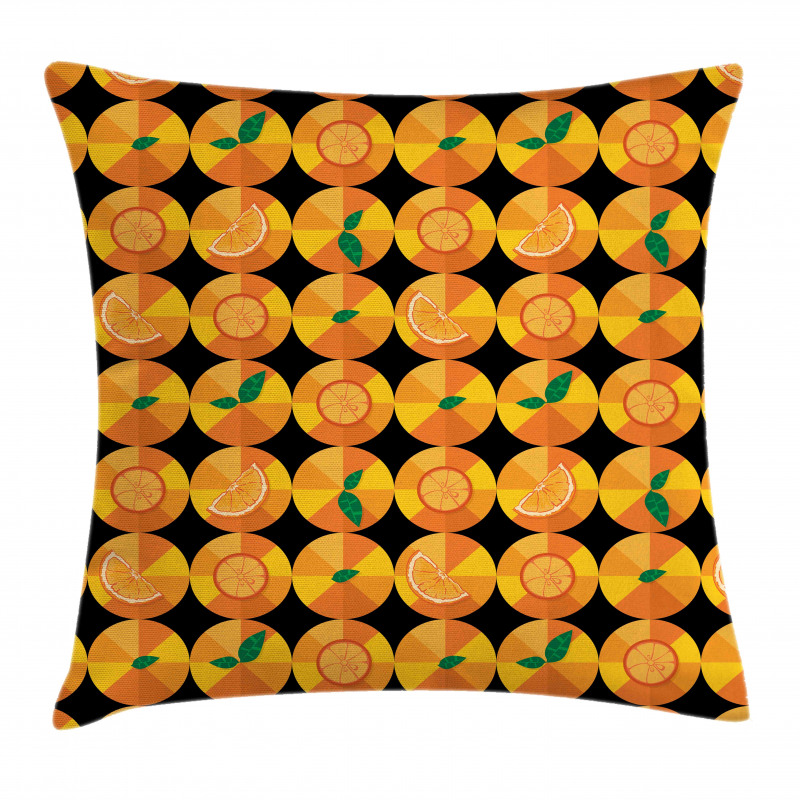 Tangerine Tones Citrus Art Pillow Cover
