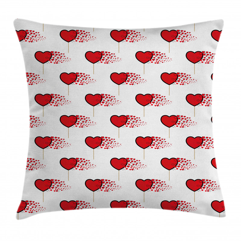 Hearts Lollipops Pillow Cover